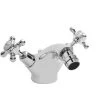 Bayswater White Mono Bidet Mixer With Crosshead & Dome Collar -Sagittarius Taps shop bayswater bayt208
