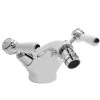 Bayswater White Mono Bidet Mixer With Lever & Dome Collar -Sagittarius Taps shop bayswater bayt308