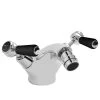 Bayswater Black Mono Bidet Mixer With Lever & Dome Collar -Sagittarius Taps shop bayswater bayt348