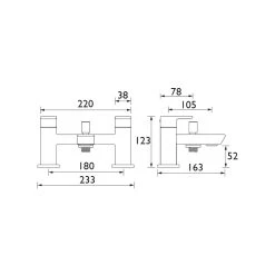 Bristan Cobalt Bath Shower Mixer Black -Sagittarius Taps shop bristan cobbsmblk 2