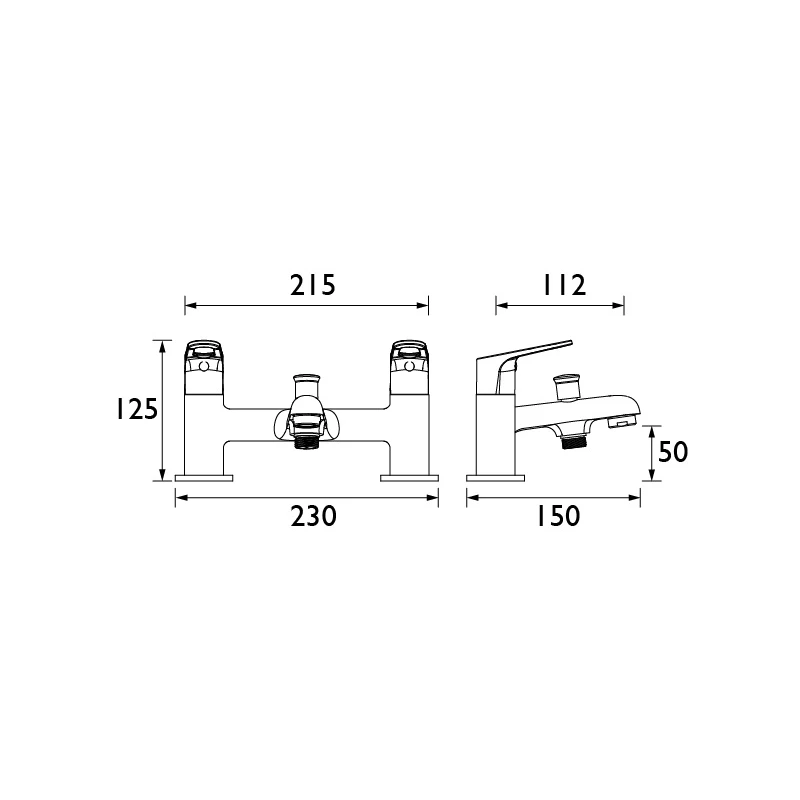 Bristan Iris Bath Shower Mixer 4 Bristan Iris Bath Shower Mixer - Image 2