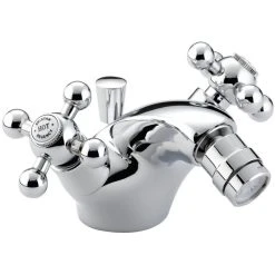 Bristan Regency Mono Bidet Mixer With Pop-up Waste Gold