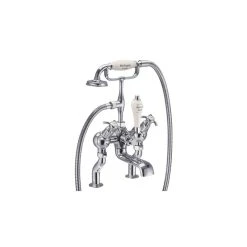 Burlington Anglesey Angled Bath Shower Mixer Chrome/Medici
