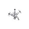 Burlington Birkenhead Bidet Mixer Chrome/Black -Sagittarius Taps shop burlington bi13bla