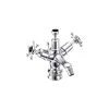 Burlington Birkenhead Regent Bidet Mixer Chrome/Black -Sagittarius Taps shop burlington bir13bla