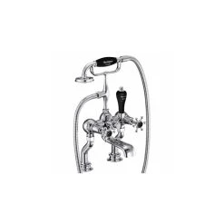 Burlington Birkenhead Regent Bath Shower Mixer Chrome/Black