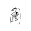 Burlington Birkenhead Regent Angled Bath Shower Mixer Chrome/Black -Sagittarius Taps shop burlington bir19bla