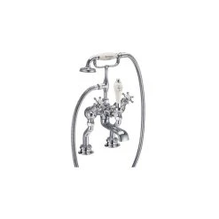Burlington Birkenhead Regent Angled Bath Shower Mixer Chrome/Medici