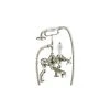 Burlington Claremont Bath Shower Mixer Nickel/White