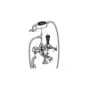 Burlington Claremont Regent Bath Shower Mixer Chrome/Black -Sagittarius Taps shop burlington clr15bla