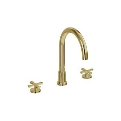 Burlington Riviera 3 Hole Bath Set Gold