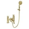Burlington Riviera Bath Shower Mixer With Kit Gold -Sagittarius Taps shop burlington riv4gold