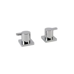 Cifial Coule Pair Of Deck Bath Valves Chrome