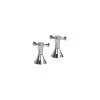 Cifial Brookhaven Cross Pair Of 1/2″ Deck Bath Valves Chrome -Sagittarius Taps shop cifial 34890mwx