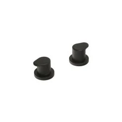 Cifial Black Deck Bath Valves Pair