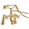 Deva Tudor Pillar Mounted Bath Shower Mixer Gold 1 Deva Tudor Pillar Mounted Bath Shower Mixer Gold -Sagittarius Taps shop deva tud03 501