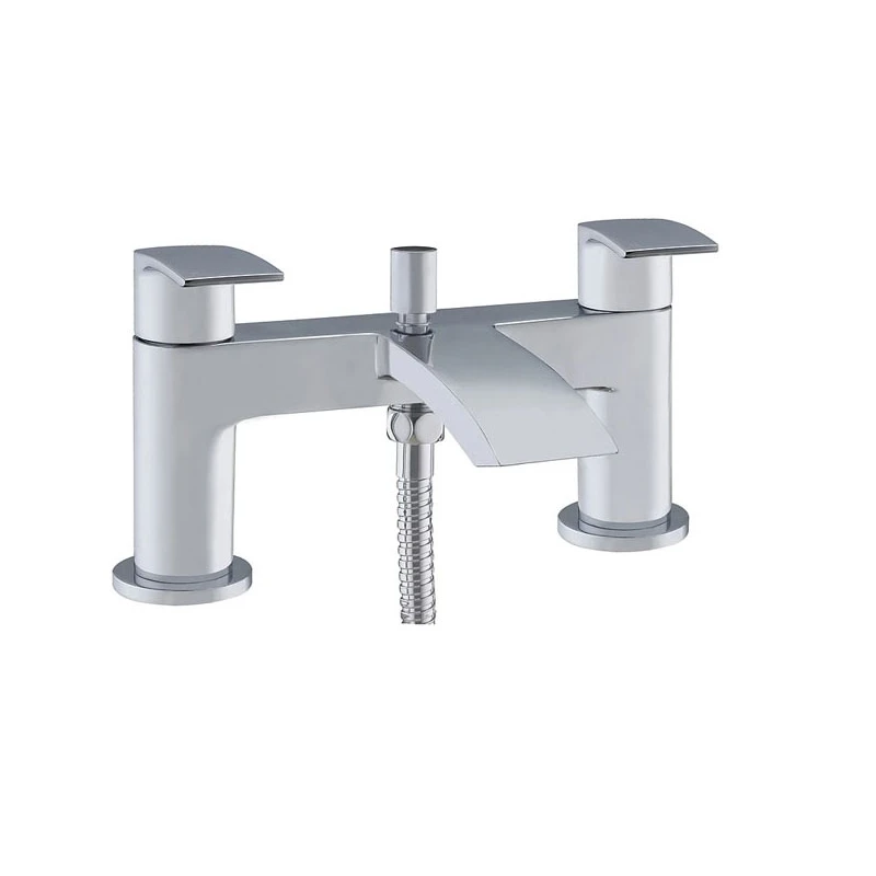 Essential Portobello Deck Mounted Bath Shower Mixer & Kit 3 Essential Portobello Deck Mounted Bath Shower Mixer & Kit