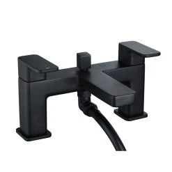 Essential Hadley Bath Shower Mixer & Kit Matt Black