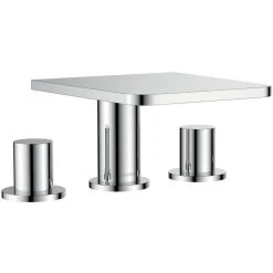 Flova Annecy 3-Piece Bath Mixer With Chrome Shelf