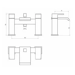 Frontline Aquaflow Estrada Bath Shower Mixer -Sagittarius Taps shop frontline biqest01 2