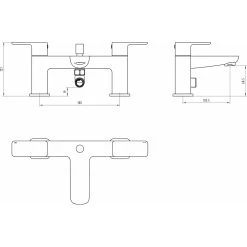 Frontline Aquaflow F60 Bath Shower Mixer -Sagittarius Taps shop frontline biqf6001 2