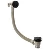 Frontline Aquaflow Cascade Round Overflow Bath Filler Matt Black -Sagittarius Taps shop frontline lmwe243 mb