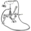 Hudson Reed White Topaz Lever Bath Shower Mixer Dome -Sagittarius Taps shop hudson reed bc304dl