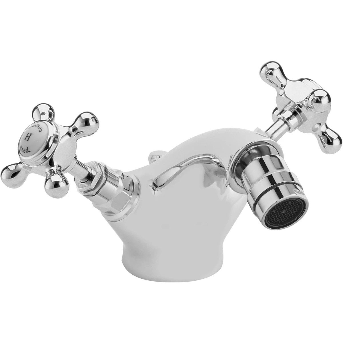 Hudson Reed White Topaz Crosshead Bidet Tap Hex 3 Hudson Reed White Topaz Crosshead Bidet Tap Hex