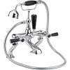 Hudson Reed Black Topaz Lever Bath Shower Mixer Hexagonal -Sagittarius Taps shop hudson reed bc404hl