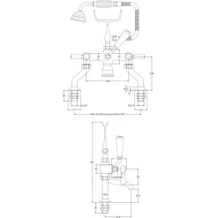 Hudson Reed Black Topaz Lever Bath Shower Mixer Hexagonal 5 Hudson Reed Black Topaz Lever Bath Shower Mixer Hexagonal -Sagittarius Taps shop hudson reed bc404hl 2