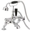 Hudson Reed Black Topaz Crosshead Bath Shower Mixer Hexagonal -Sagittarius Taps shop hudson reed bc404hx