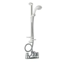 Mira Extra Thermostatic Bath Shower Mixer White/Chrome