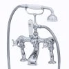 Perrin & Rowe Traditional Crosstop Bath Shower Mixer Nickel -Sagittarius Taps shop perrin rowe 3501ni