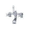 Perrin & Rowe Traditional Bath Shower Mixer No Unions, Cross