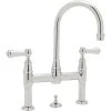Perrin & Rowe Georgian 3 Hole Bridge Mixer, Lever -Sagittarius Taps shop perrin rowe 3708cp