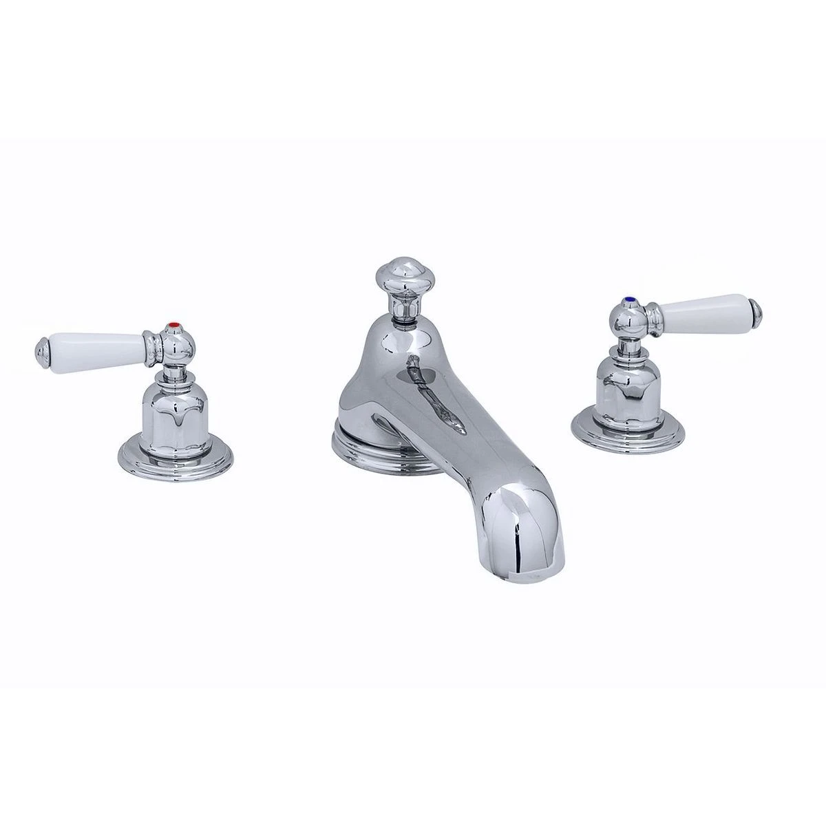 Perrin & Rowe 3 Hole Bath Set Low Spout Lever Handles Nickel 3 Perrin & Rowe 3 Hole Bath Set Low Spout Lever Handles Nickel