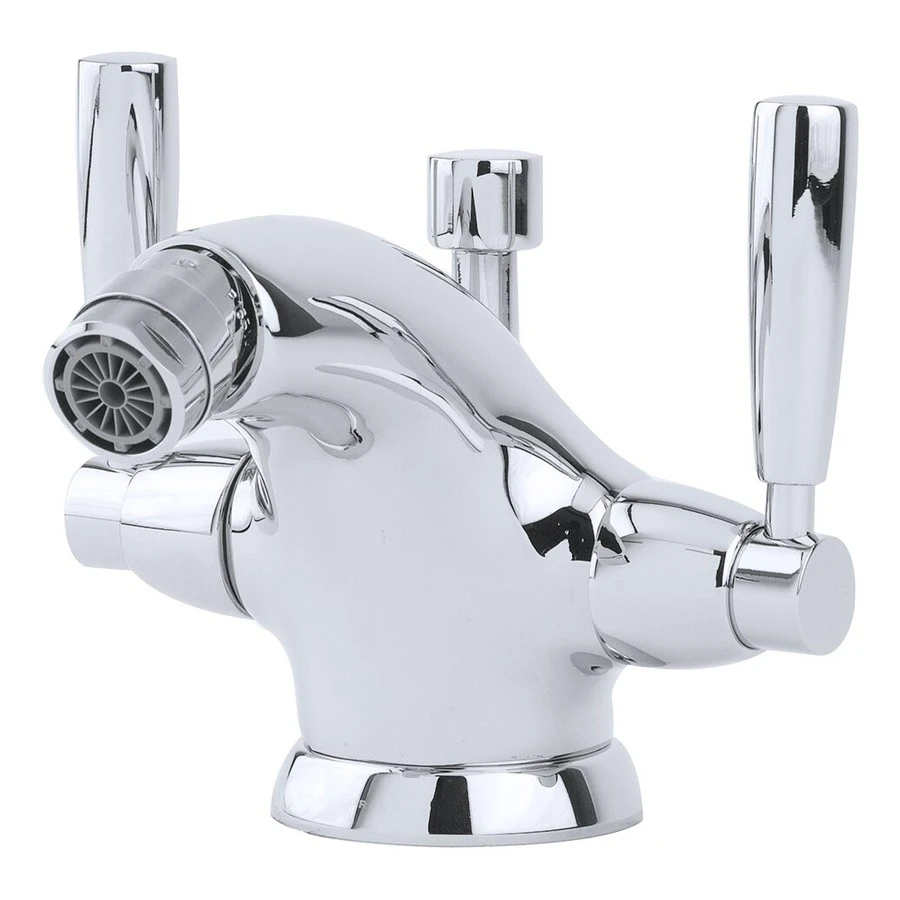 Perrin & Rowe Monobloc Bidet Mixer With Lever Handles Chrome 3 Perrin & Rowe Monobloc Bidet Mixer With Lever Handles Chrome