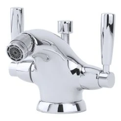 Perrin & Rowe Monobloc Bidet Mixer With Lever Handles Pewter