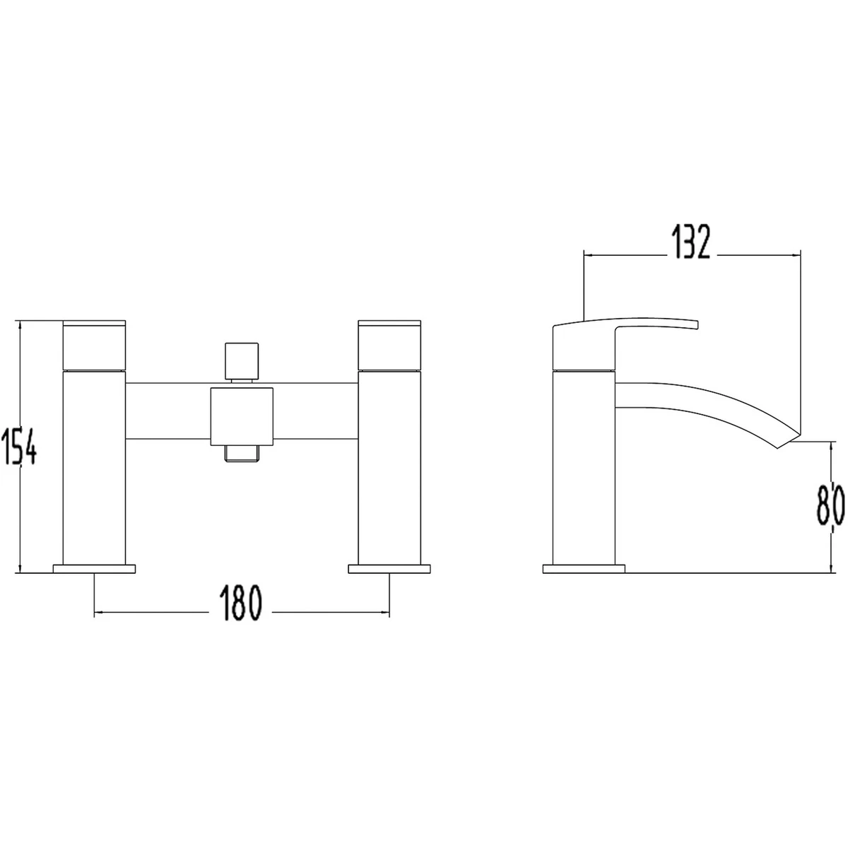 Premier® Premier Vibe Bath Shower Mixer 4 Premier® Premier Vibe Bath Shower Mixer - Image 2