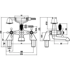 Premier® Premier Viscount Bath Shower Mixer -Sagittarius Taps shop premier x384 2