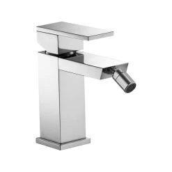 Pura Bathrooms Imex Pura Bloque Single Lever Bidet Mixer With Clicker Waste