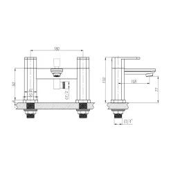 RAK CERAMICS RAK Resort Bath Shower Mixer -Sagittarius Taps shop rak rak710922 2