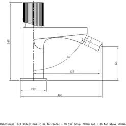 RAK CERAMICS RAK Amalfi Bidet Mixer Chrome -Sagittarius Taps shop rak rakama3006c 2