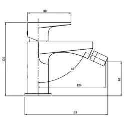 RAK CERAMICS RAK Ischia Bidet Mixer Tap Brushed Nickel -Sagittarius Taps shop rak rakish3006n 2