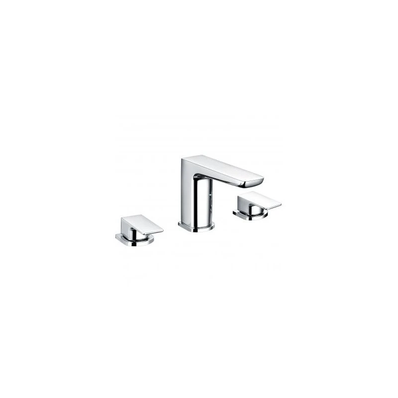 RAK CERAMICS RAK Moon 3 Hole Deck Mounted Bath Filler Chrome 3 RAK CERAMICS RAK Moon 3 Hole Deck Mounted Bath Filler Chrome