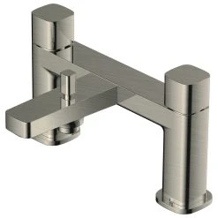 RAK CERAMICS RAK Petit Square Bath Shower Mixer Brushed Nickel