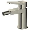 RAK CERAMICS RAK Petit Square Bidet Mixer Brushed Nickel -Sagittarius Taps shop rak rakpes3006n
