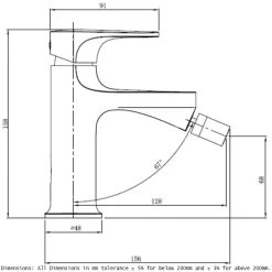 RAK CERAMICS RAK Portofino Bidet Mixer Chrome 5 RAK CERAMICS RAK Portofino Bidet Mixer Chrome -Sagittarius Taps shop rak rakpor3006c 2
