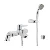 Vitra Solid S Bath Mixer With Elbow & Handshower -Sagittarius Taps shop vitra a42498vuk